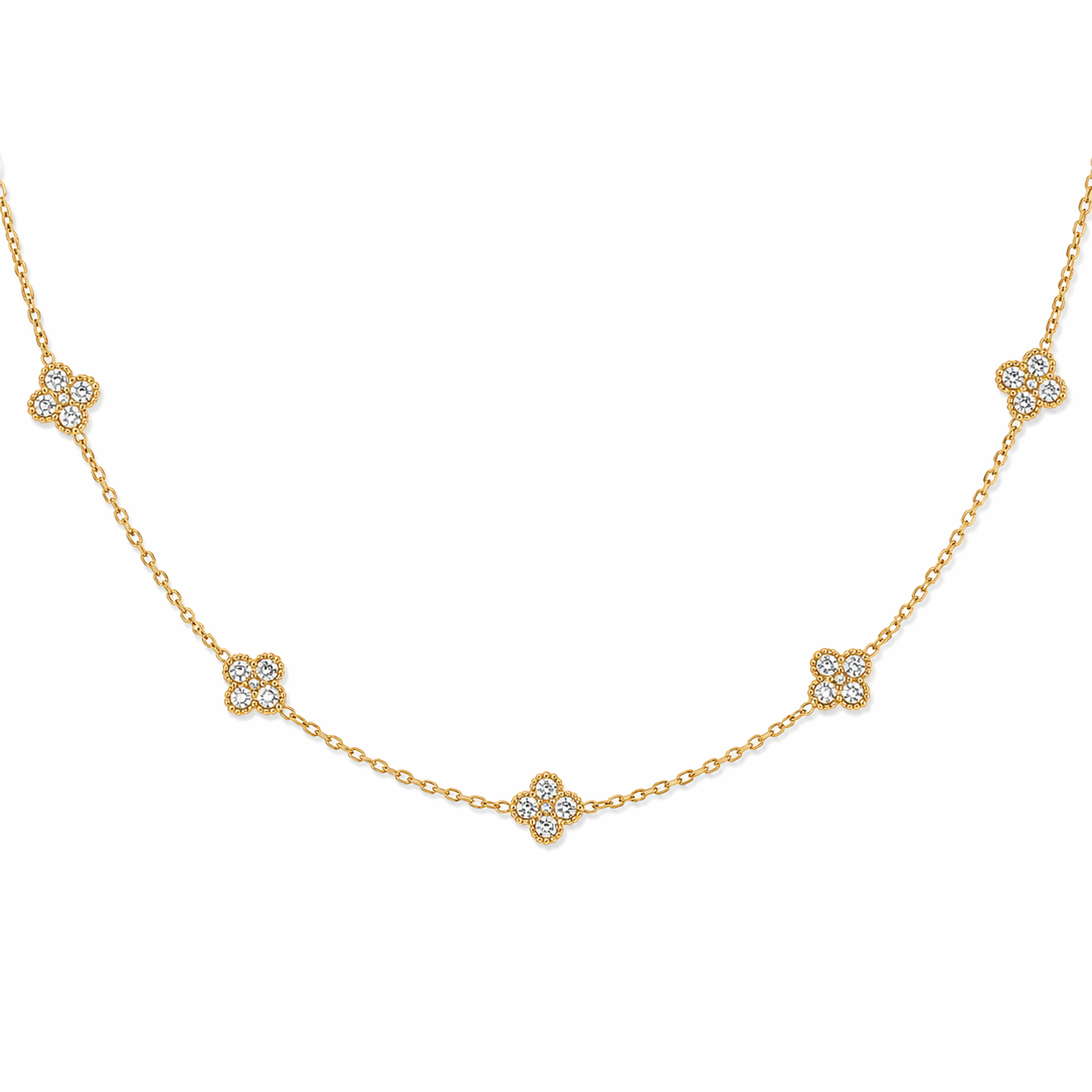 Royal Queen Necklace 14K vergoldet