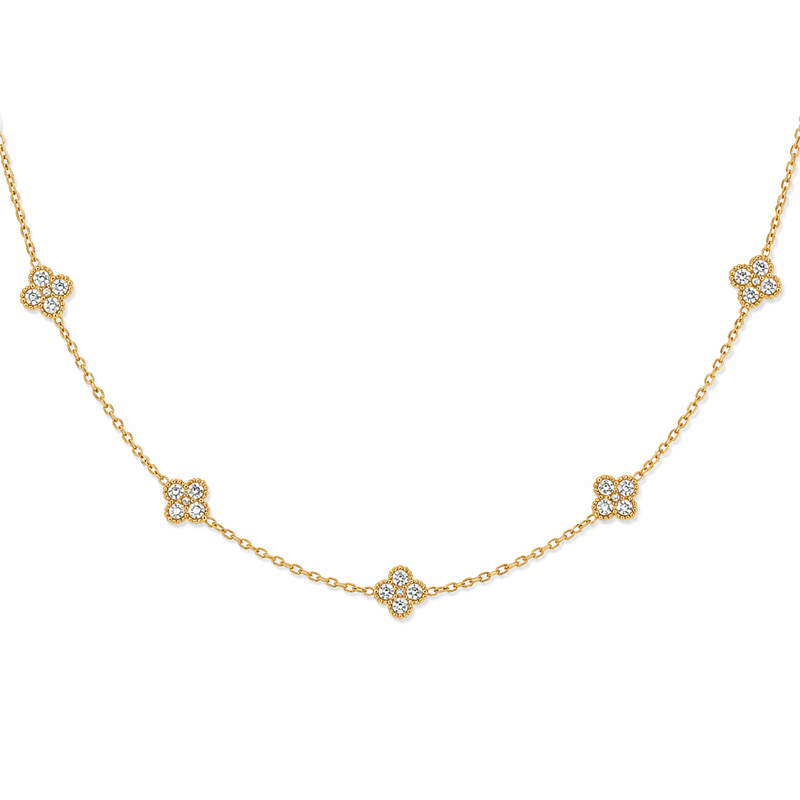 Royal Queen Necklace 14K vergoldet