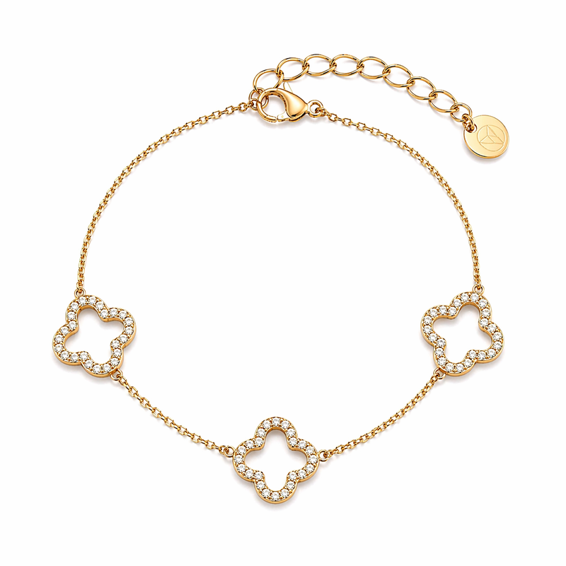 Lucky Leaf 14K vergoldet