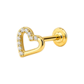 Pave Heart Piercing - Titan