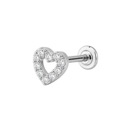 Crystal Heart Piercing - Titan