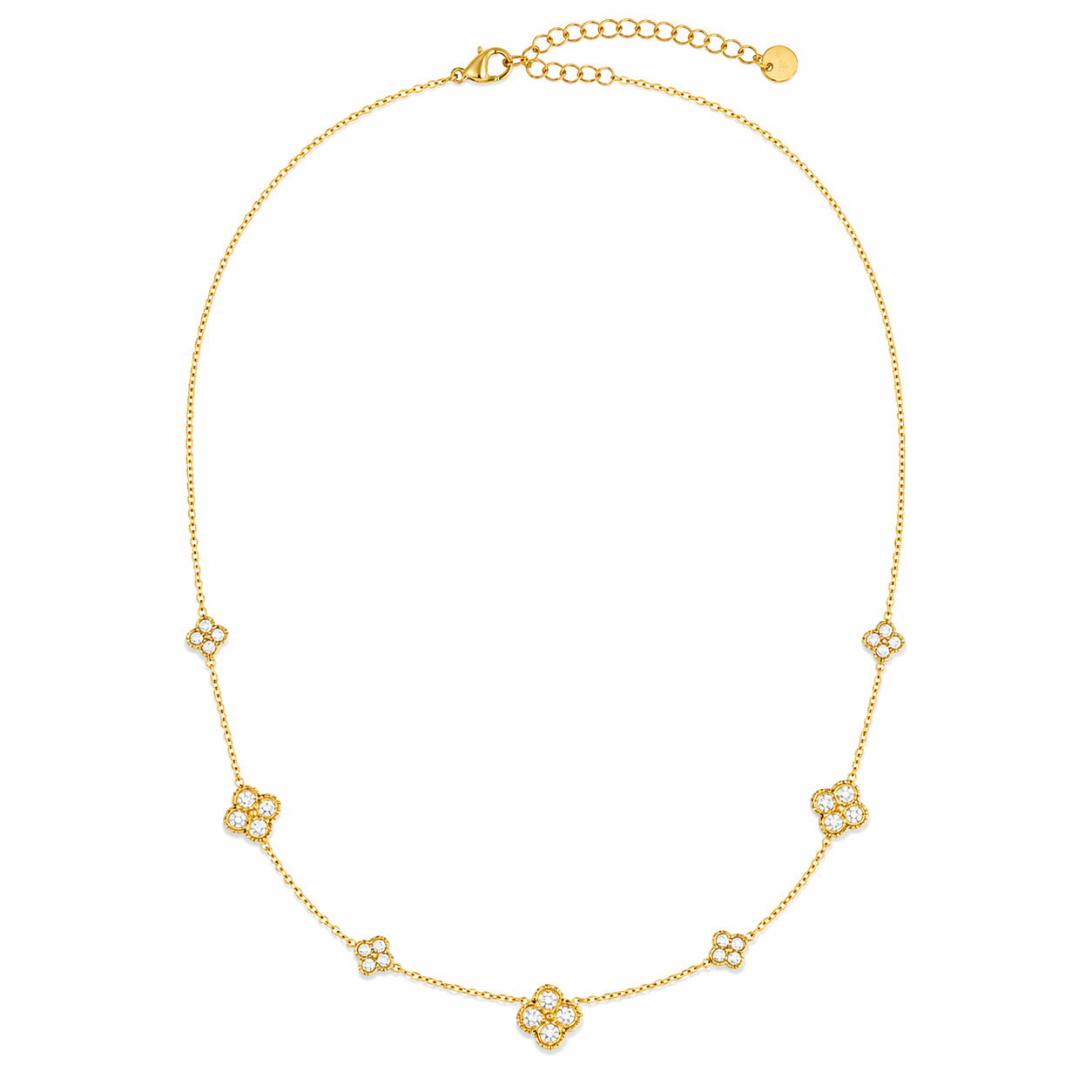 Crystal Queen Necklace 14K vergoldet