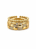 Aurora Twist Ring 14K vergoldet