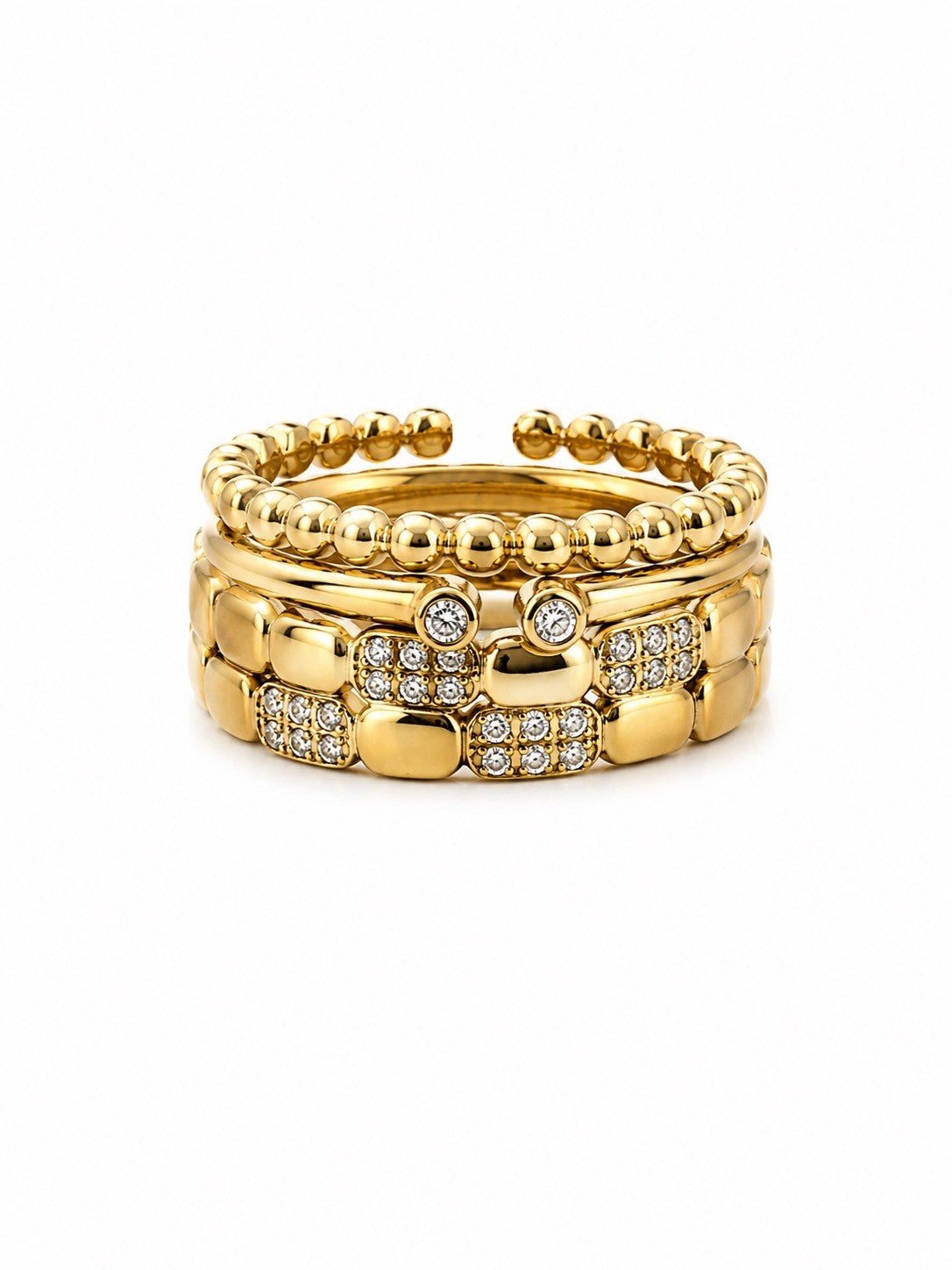 Aurora Twist Ring 14K vergoldet
