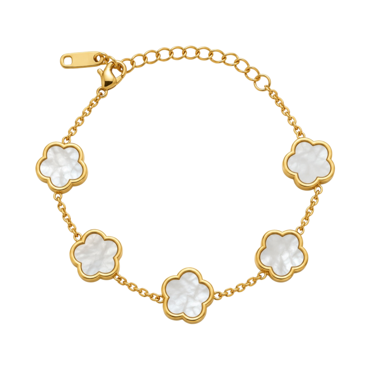 Black Lucky Clover 14K Gold Plated