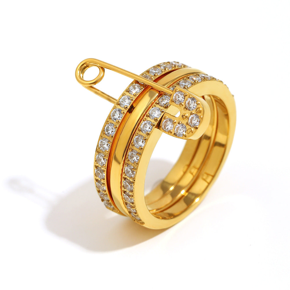 Pave Royale Ring 18K vergoldet