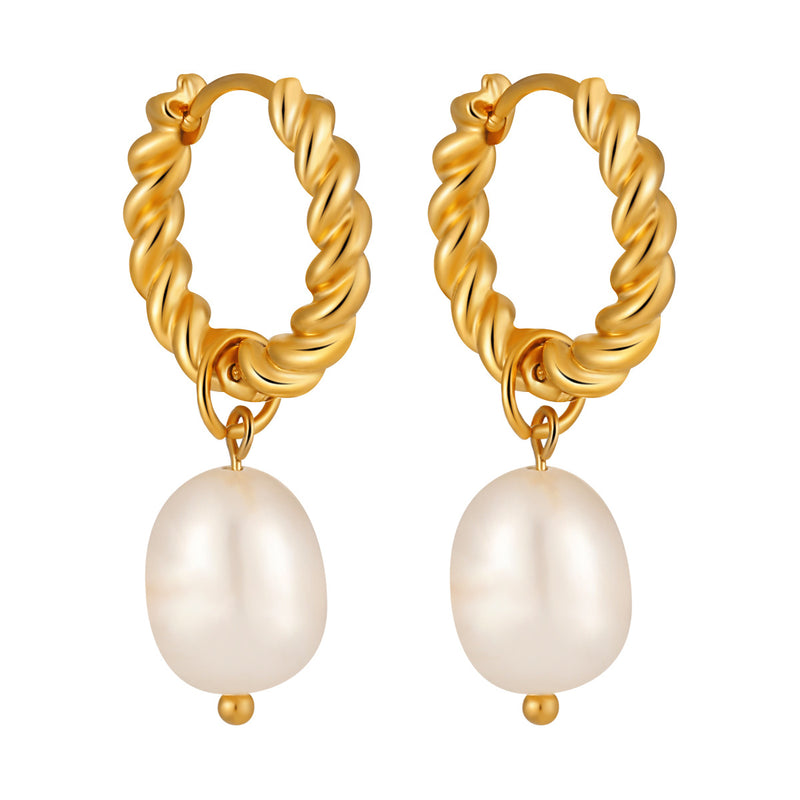 Royal Pearl Luxe Ohrringe - 18K vergoldet