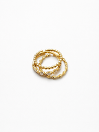 Golden Trinity Ring 14K vergoldet