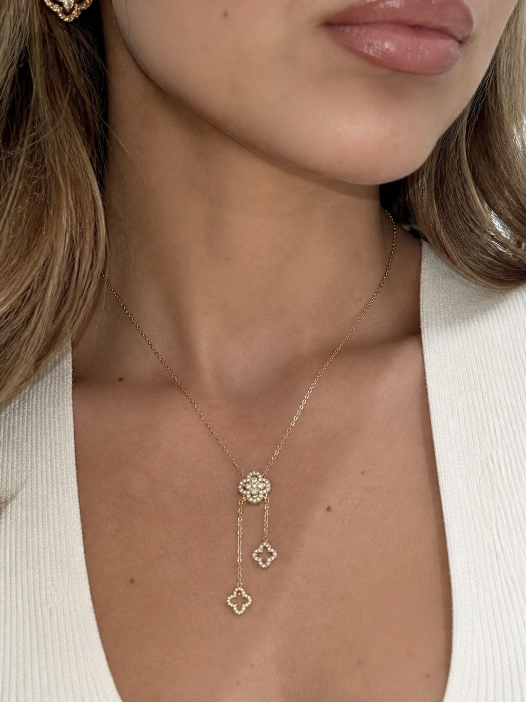 Flora Luxe Necklace 14K Gold Plated