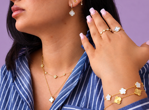 Aurelia Clover Ring 14K vergoldet