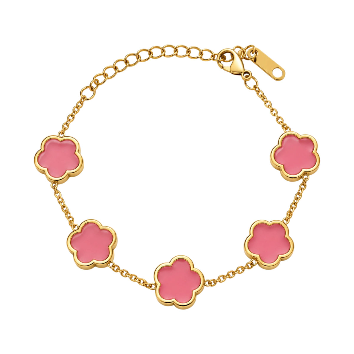 Black Lucky Clover 14K Gold Plated