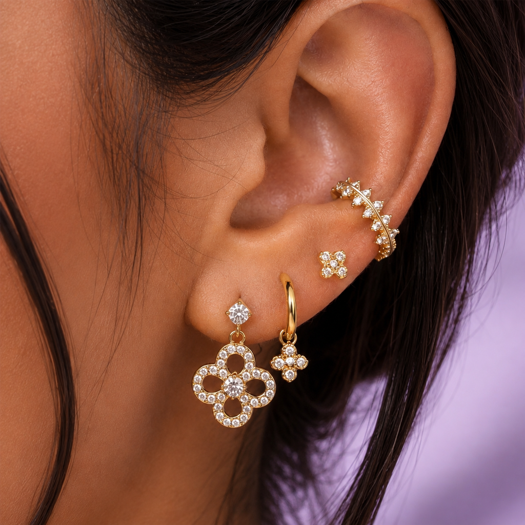 Lucky Luxe Elite Ohrringe - 14K Vergoldet