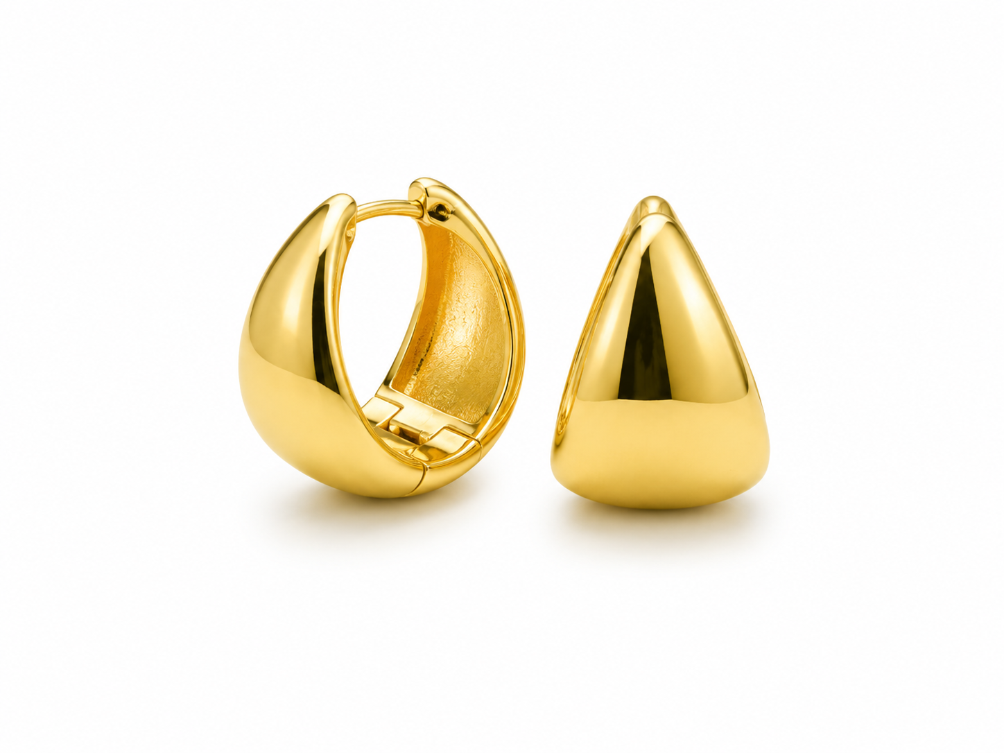 Aura Hoop Ohrringe 18K vergoldet