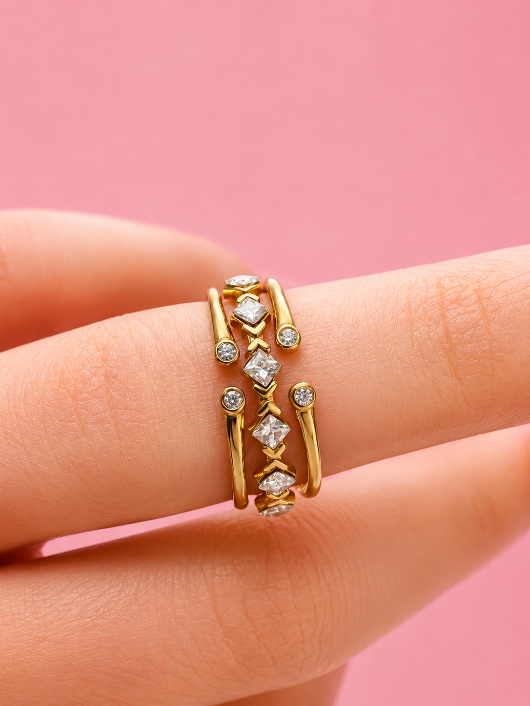 Élise Wrap Ring 14K vergoldet