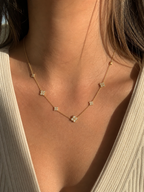 Crystal Queen Necklace 14K vergoldet