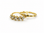 Pave Duo Trinity Ring 14K vergoldet