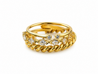 Verona Crystal Ring 14K vergoldet