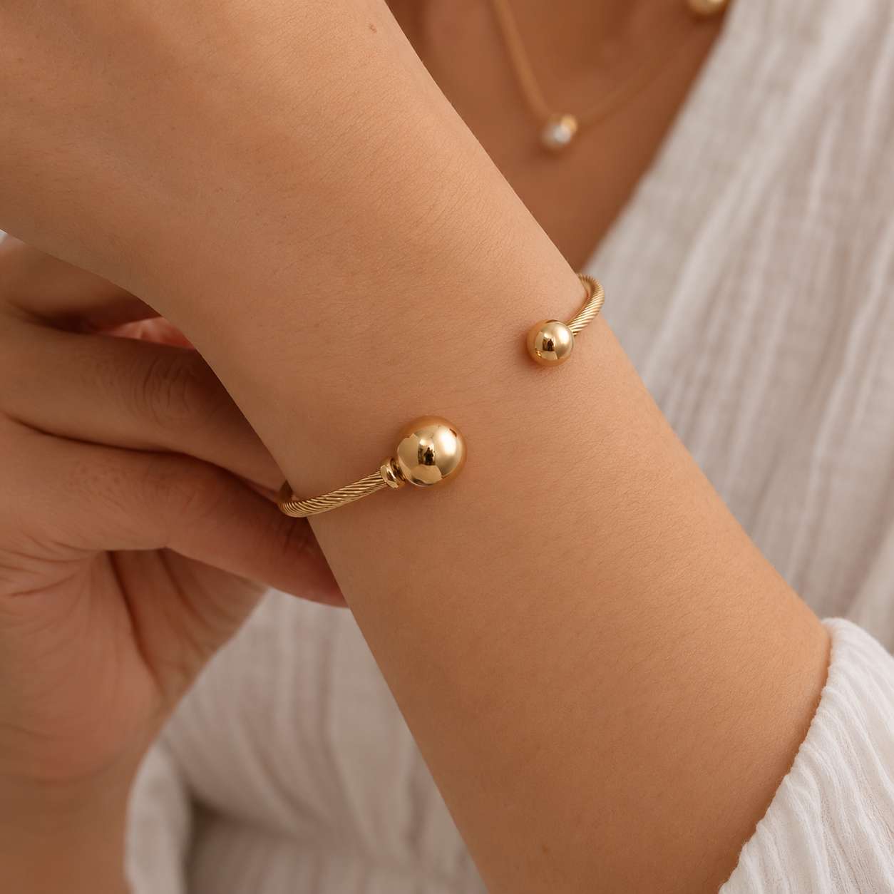 Évora Bracelet 14K Gold Plated