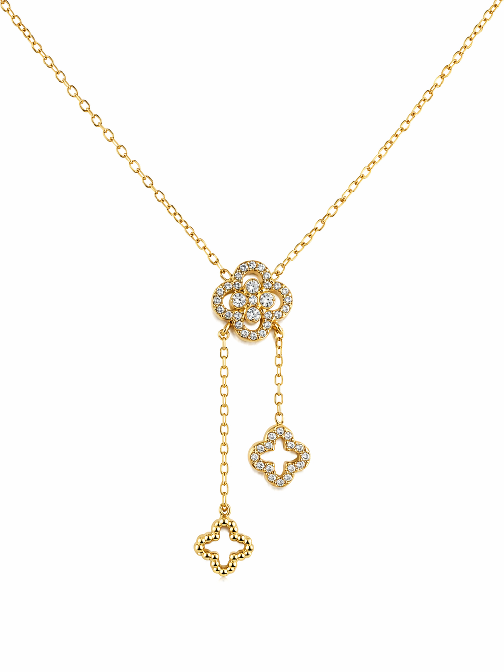 Flora Luxe Necklace 14K Gold Plated