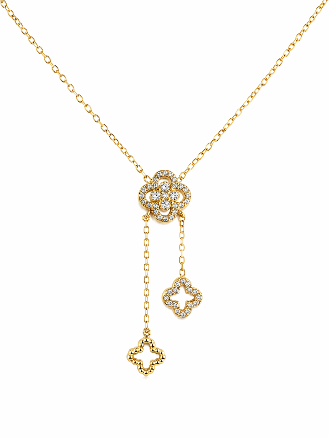 Flora Luxe Necklace 14K vergoldet