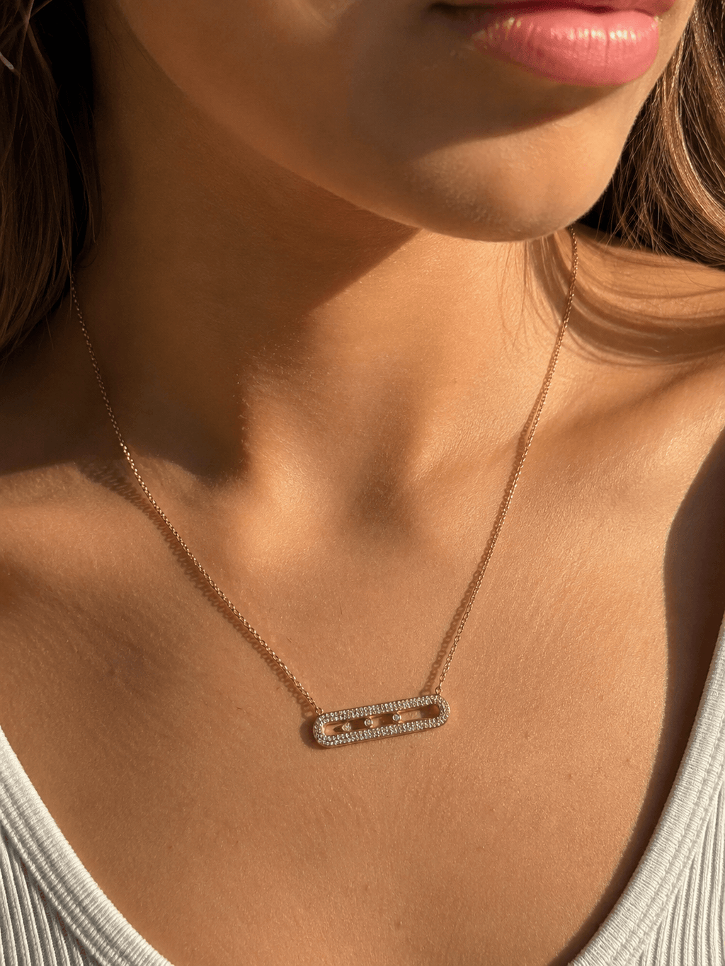 Luna Pin Supreme Necklace Vergoldet