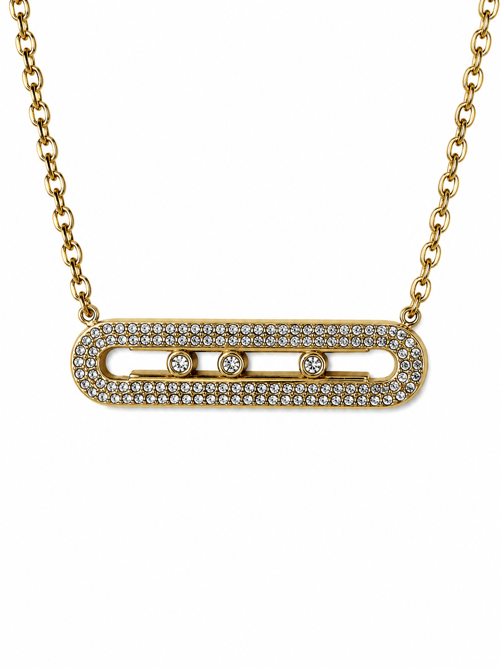 Luna Pin Supreme Necklace Vergoldet