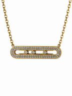 Luna Pin Supreme Necklace Vergoldet