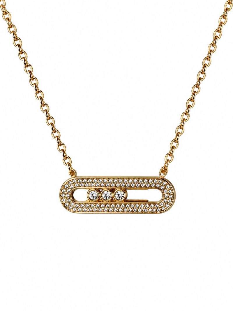 Luna Pin Kette - 14K Vergoldet