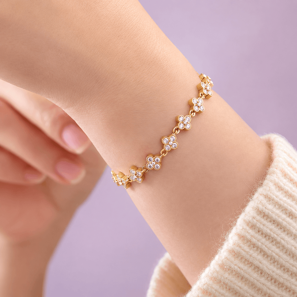 Luxe Edition Clover Armband – 14K vergoldet
