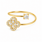 Lucky Leaf Luxe Ring 14K vergoldet