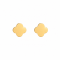 Lucky Clover Studs 14K Vergoldet
