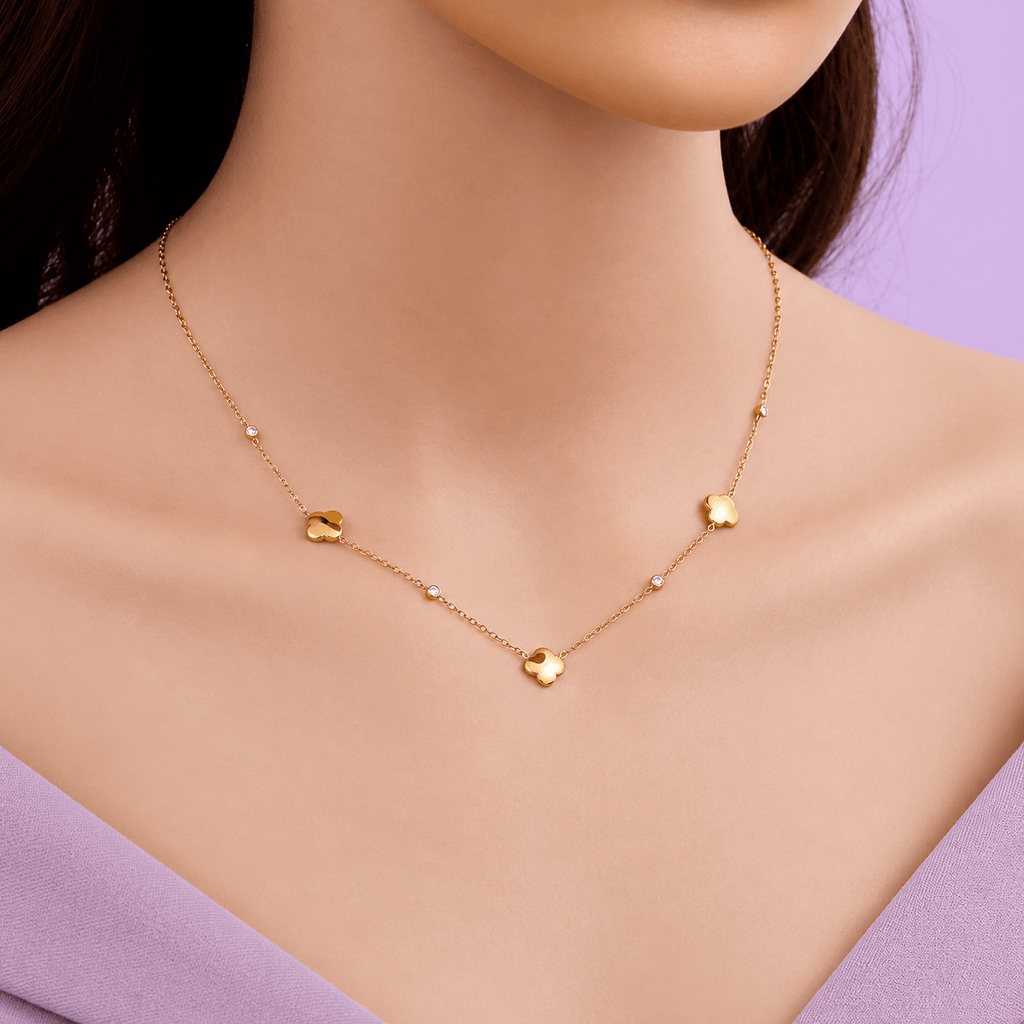 Trinity Glow Kette 14K