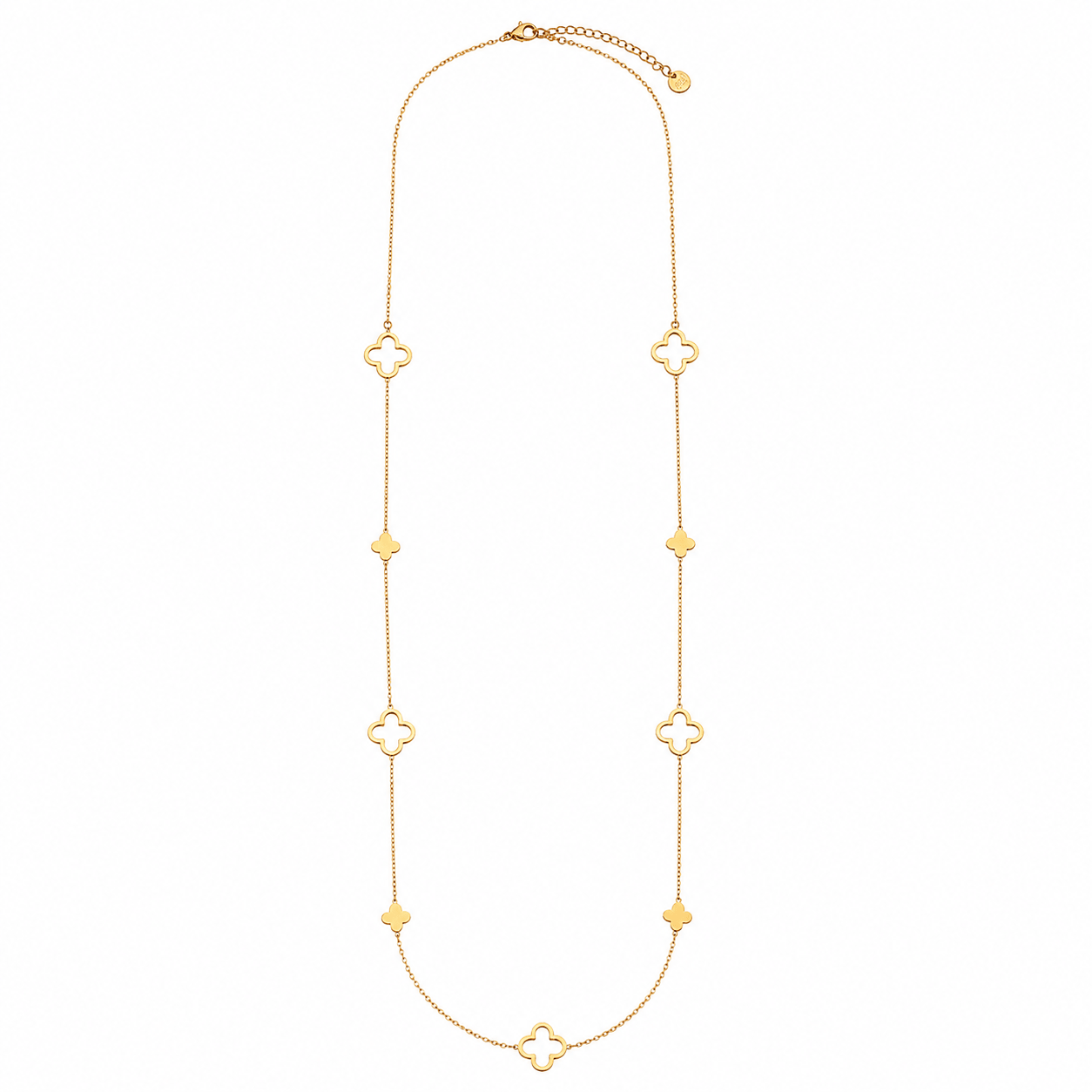 Clover Cascade Kette 14K Vergoldet