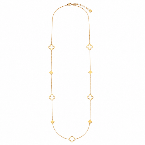 Clover Cascade Kette 14K Vergoldet