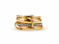 Pave Infinitty Ring 14K vergoldet