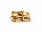 Pave Infinitty Ring 14K vergoldet