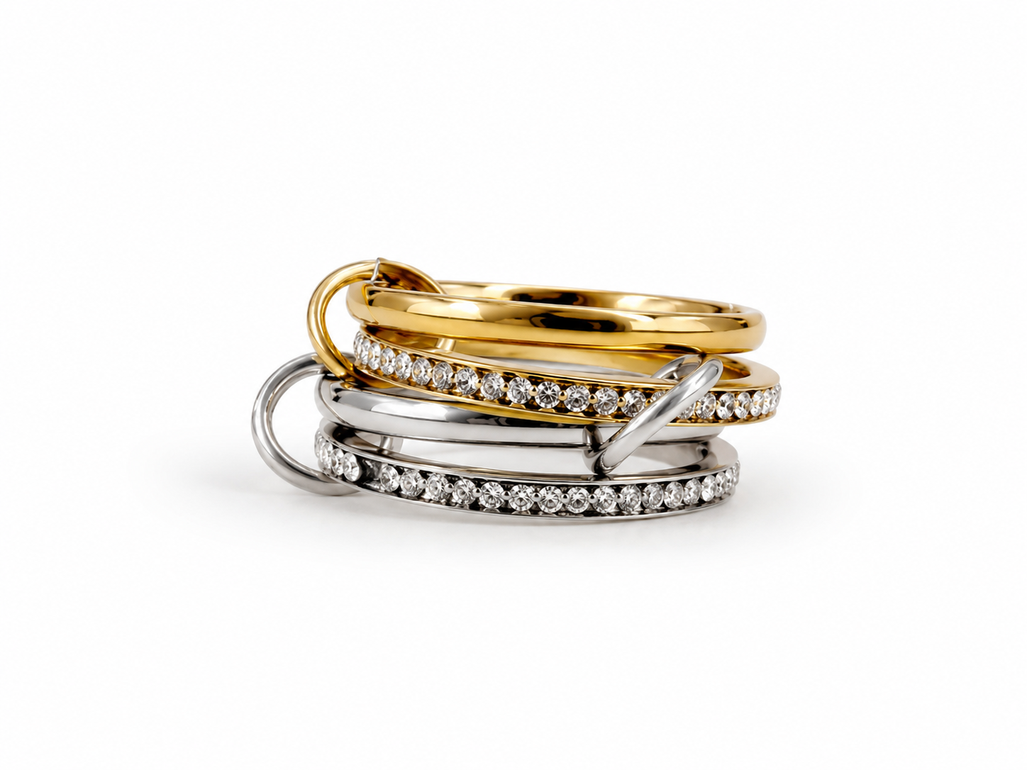 Pave Infinitty Ring 14K vergoldet