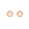 Lucky Bloom Ohrstecker (Pink) 14K Vergoldet