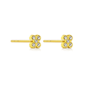 Pave Lucky Ohrstecker 14K Vergoldet