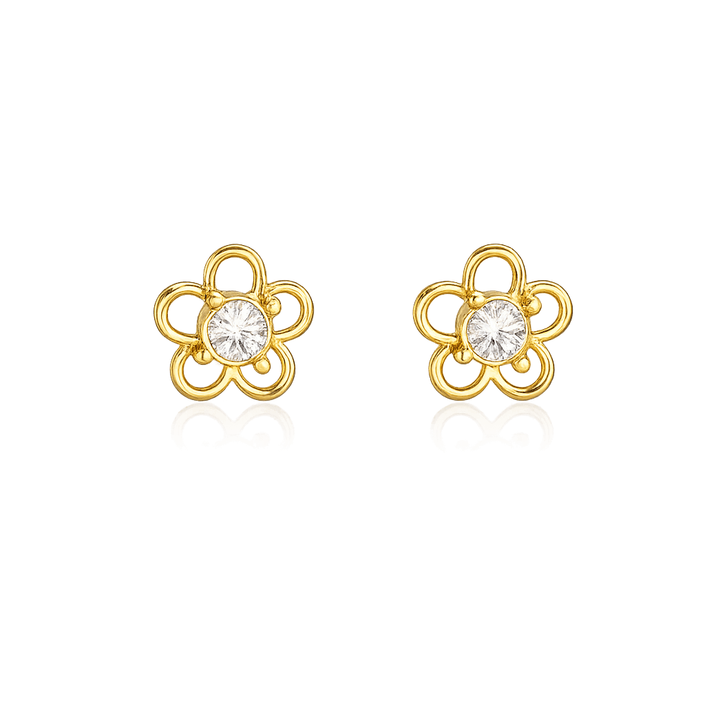 Petite Fleur Ohrstecker 14K Vergoldet