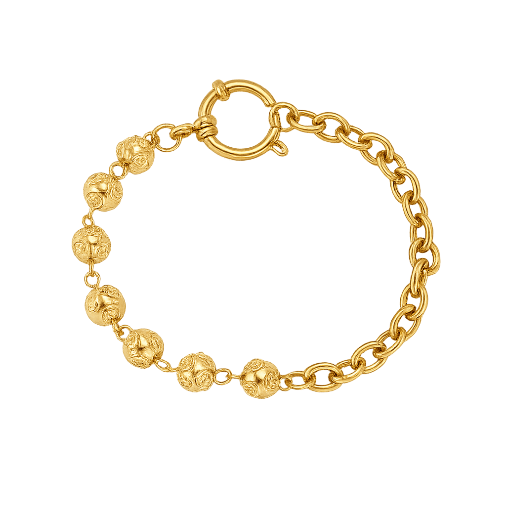 Fleur de Rose Armband - 14K Vergoldet