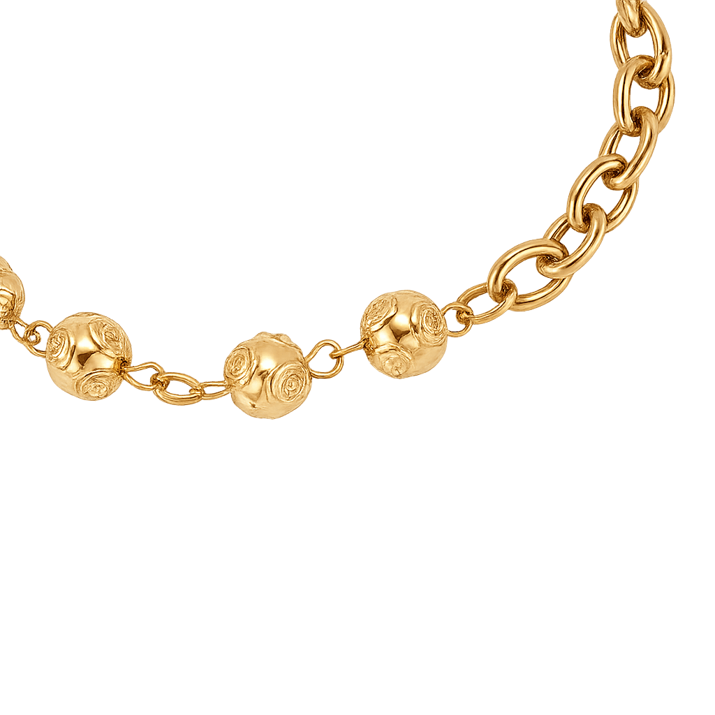 Fleur de Rose Armband - 14K Vergoldet
