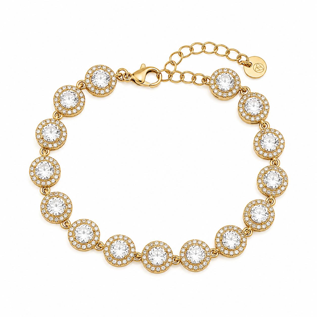 Crystal Glow Armband 18K Vergoldet