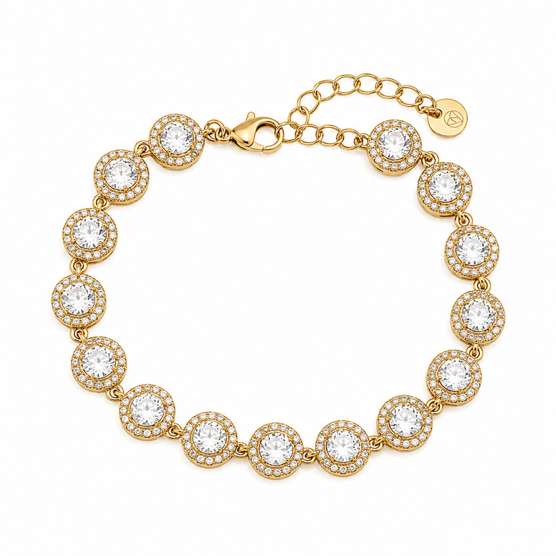 Crystal Glow Armband 18K Vergoldet