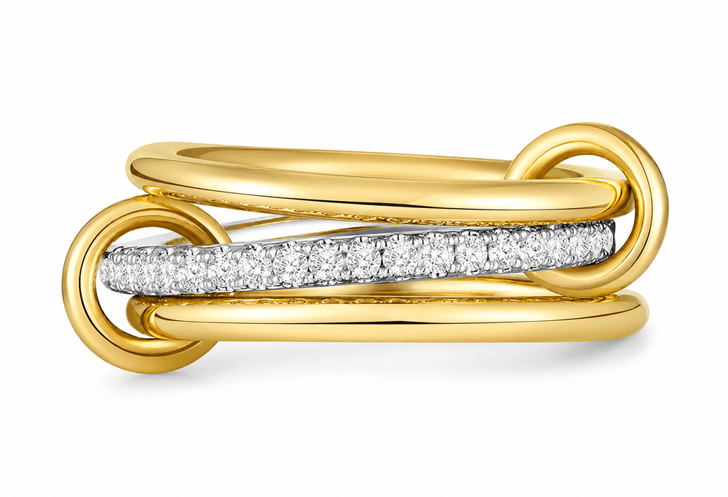 Infinity Glow ring 14K vergoldet