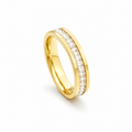 Trinity Luxe Slim Ring - 18K vergoldet