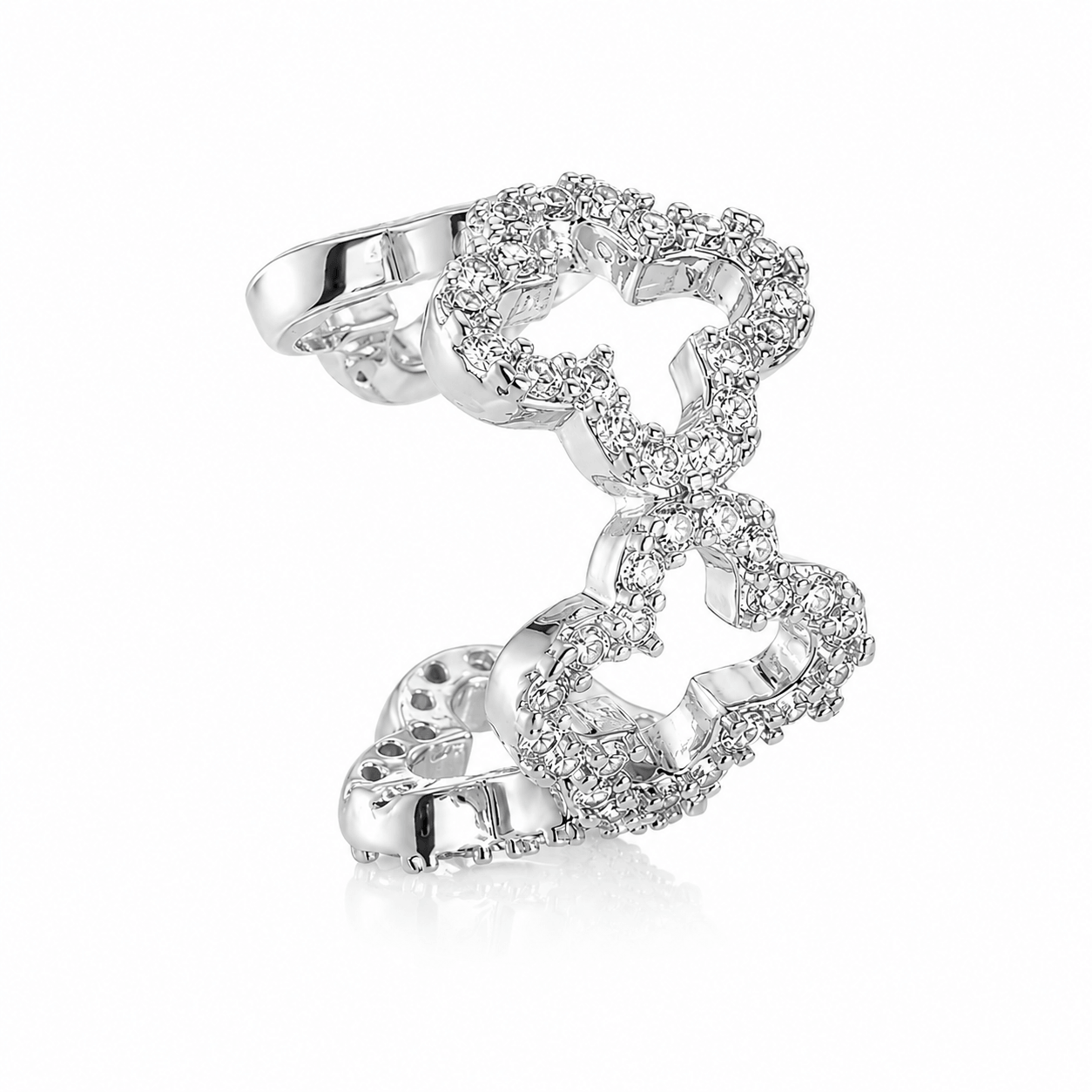 Lucky Leaf Luxe Ear Cuff 14K vergoldet