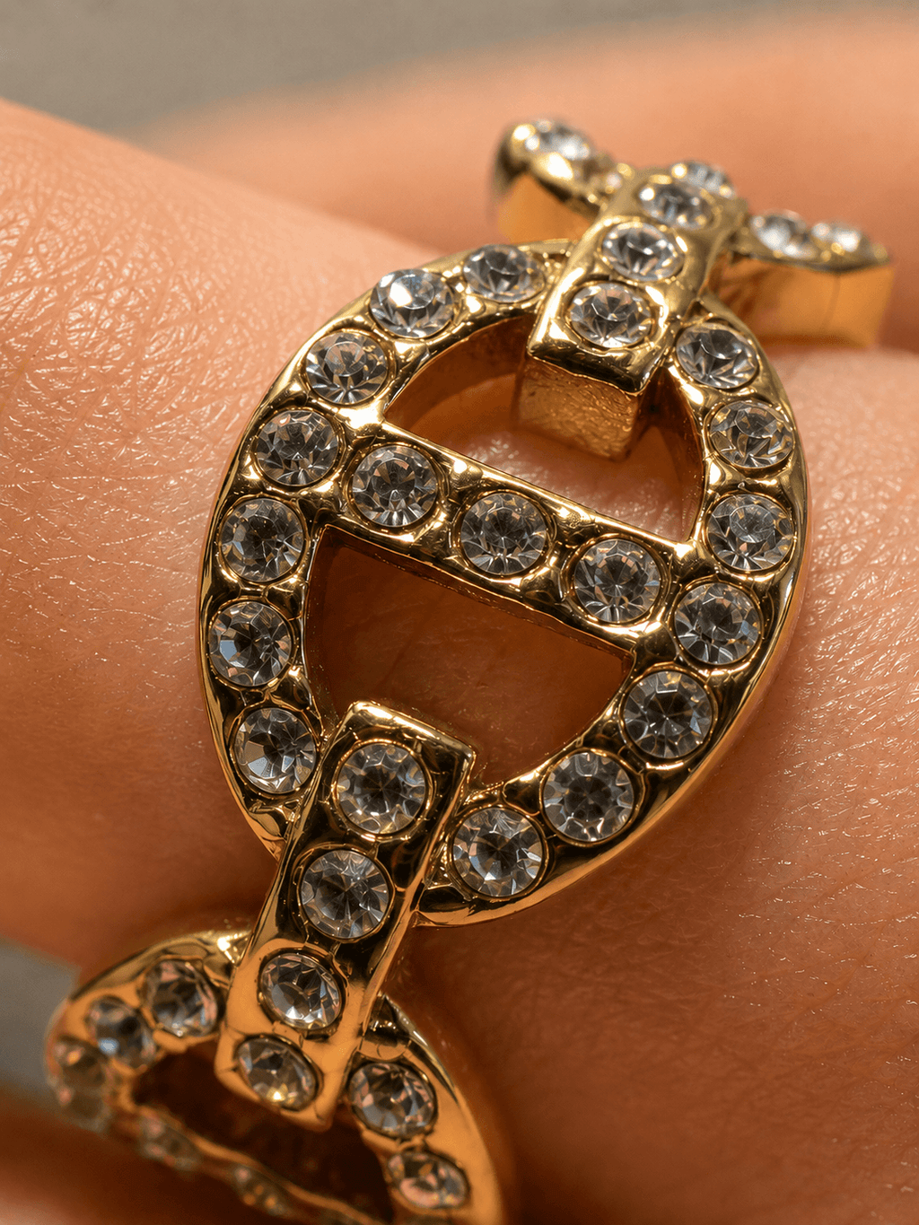 Pave Luxe Ring 14K vergoldet