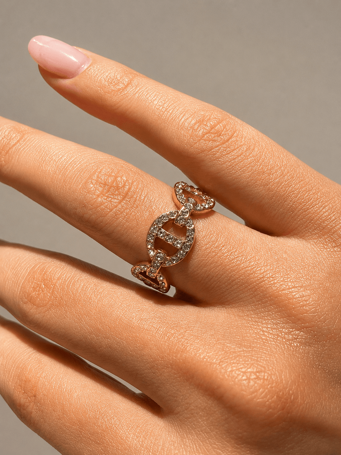 Pave Luxe Ring 14K vergoldet