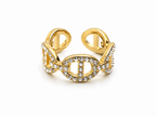 Pave Luxe Ring 14K vergoldet